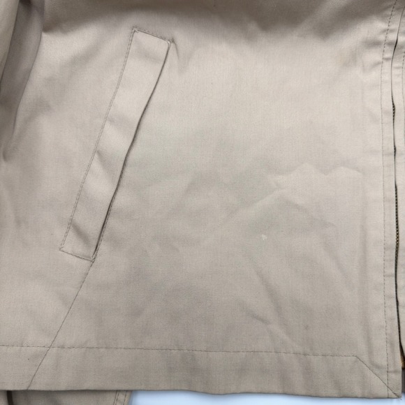 Vintage London Fog Mens 44 Regular Harrington Jacket Beige Zip Out Coat - Picture 6 of 10